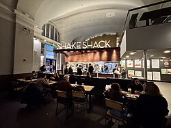 Interior of a Shake Shack at Washington Union Station
