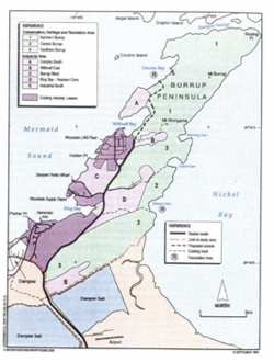1996 Burrup Peninsula Land Use Plan and Management Strategy map