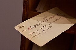 A quotation slip as used in the compilation of the OED, illustrating the word flood