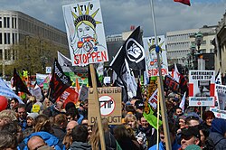 Anti-TTIP demonstration in Hannover, Germany, 2016