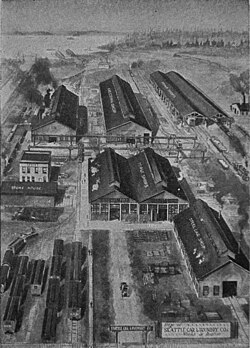 Seattle Car and Foundry works (Paccar) plant in Renton 1916