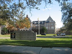 Notre Dame Seminary seen from Carrollton Avenue.