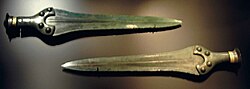 The swords found together with the Nebra sky disk, c. 1600 BC