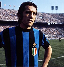 Roberto Boninsegna scored 173 goals in 285 matches for Inter, still holds the all-time Serie A record of 19 consecutive penalties scored