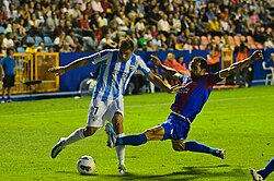 Joaquín in action against Levante in 2011