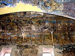 Fresco from Qasr Amra, an early Islamic monument preserving late antique visual conventions.
