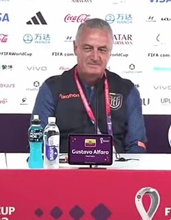Current head coach Gustavo Alfaro