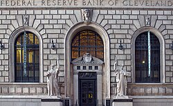 Entrance of the Federal Reserve Bank of Cleveland on East 6th Street