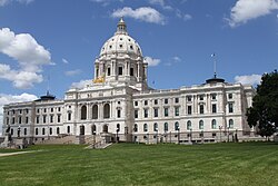 The Minnesota State Capitol in Saint Paul, designed by Cass Gilbert