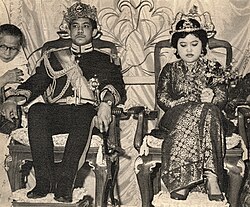 Bersanding ceremony of Prince Hassanal Bolkiah and Pengiran Anak Saleha on 29 July 1965