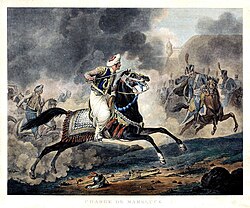 Charge of the Mamluk cavalry by Carle Vernet