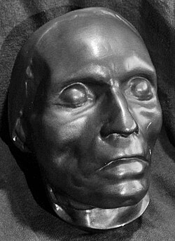 The head of a death mask