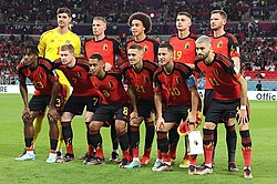 The Belgium starting XI for their first group match