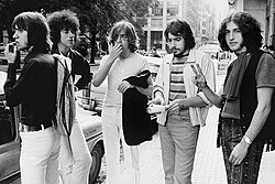 Final lineup of Los Gatos in 1970. From left: Toth, Moro, Nebbia, Pappo and Fogliatta.