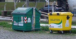 Waste sorting bins