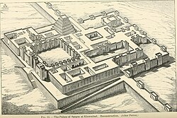 20th-century reconstruction of Sargon II's palace at Dur-Sharrukin