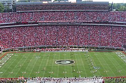 Kickoff, Sanford Stadium, Athens