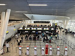 Check-in counters at International Terminal