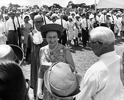 The Queen during a walkabout in Townsville, Australia, 1970