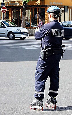 Police on skates