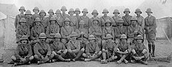 Officers of the 2nd Battalion, Norfolk Regiment, pictured here in Mesopotamia between 1914 and 1918.
