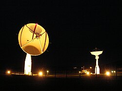 Córdoba Ground Station (ETC) antennas tracking a satellite