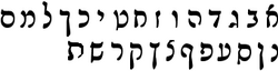 The Rashi script, originally used to print Judaeo-Spanish