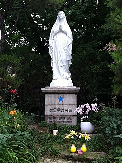 The Our Lady of the Immaculate Conception at the Myeongdong Cathedral
