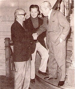 Old friends, Ernesto Sábato, Ben Molar and Julio de Caro together in 1977