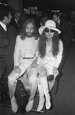 Lennon with Ono in 1969