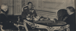 Hiroshi Ōshima, Japanese envoy to Slovak Republic and Ambassador to Germany with Slovak president Jozef Tiso and Slovak prime minister Vojtech Tuka, 1941