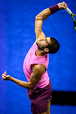 Alcaraz in the final of the 2025 US Open