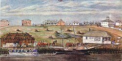 Melbourne in 1840.