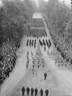 Contingent of infantry from the Indian Army at the Victory Parade in London, 8 June 1946.
