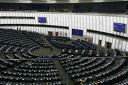 The European Parliament is the only international organ elected with universal suffrage (since 1979).