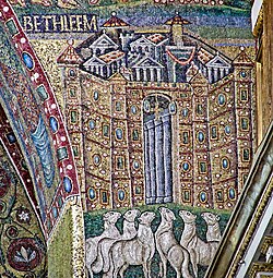 5th century mosaic in the triumphal arch of Santa Maria Maggiore, Rome