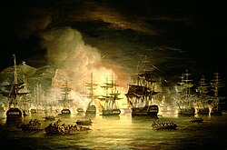 Bombardment of Algiers by Lord Exmouth in August 1816, Thomas Luny
