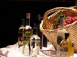 Pisco produced in Chile