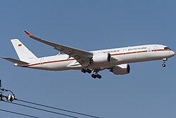 Airbus A350 aircraft used by the president