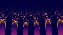 Julia set of the exponential interpolation.