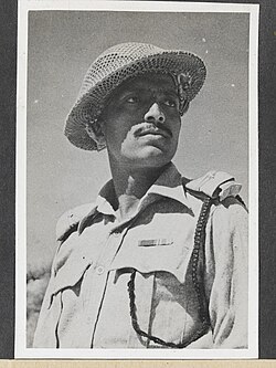 Subedar (VCO Captain) Chawan of 3rd Battalion, 5th Mahratta Infantry, 1943. His battalion had served in North Africa between 1941-1943 before taking part in the invasion of Italy. His unit was involved in the crossing of the Sangro, the advance to Florence, the breaking of the Gothic Line and the engagements at Alpe de Vitigliano and the River Senio.
