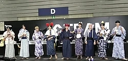 &Team at a promotional event for "Aoarashi" in 2024