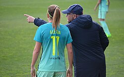 Putellas with Barcelona in February 2017