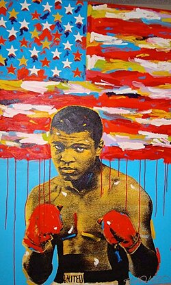 Muhammad Ali pop art painting by John Stango