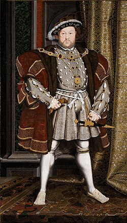 Henry VIII wearing the Collar of the Garter
