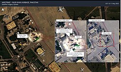 Nur Khan Airbase in Pakistan, Damaged by the Indian Air Force in 2025