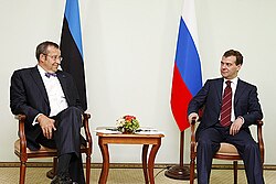 Toomas Hendrik Ilves and Dmitry Medvedev in 2008