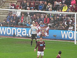 MacDonald playing for Heart of Midlothian in 2011