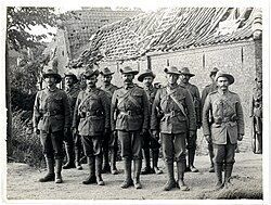 Indian officers, 39th Garhwalis (Estaire La Bassée Road, France). Photographer- H. D. Girdwood. (13875608644)