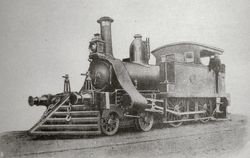 Locomotive that ran the Rosario-Cañada de Gómez branch in 1866